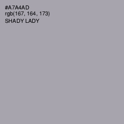 #A7A4AD - Shady Lady Color Image