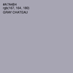 #A7A4B4 - Gray Chateau Color Image