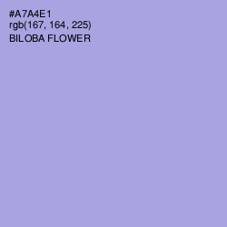 #A7A4E1 - Biloba Flower Color Image