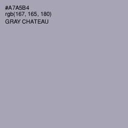 #A7A5B4 - Gray Chateau Color Image