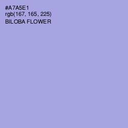 #A7A5E1 - Biloba Flower Color Image