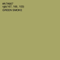 #A7A667 - Green Smoke Color Image