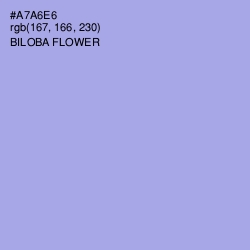 #A7A6E6 - Biloba Flower Color Image