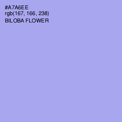 #A7A6EE - Biloba Flower Color Image