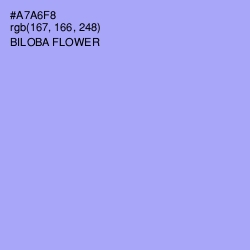 #A7A6F8 - Biloba Flower Color Image