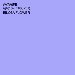 #A7A6FB - Biloba Flower Color Image