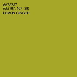 #A7A727 - Lemon Ginger Color Image