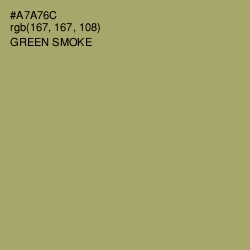 #A7A76C - Green Smoke Color Image