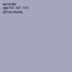 #A7A7BF - Spun Pearl Color Image