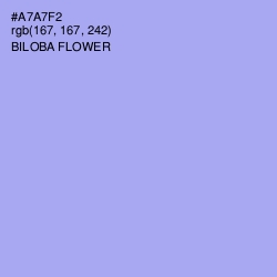 #A7A7F2 - Biloba Flower Color Image