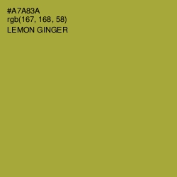 #A7A83A - Lemon Ginger Color Image