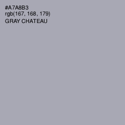 #A7A8B3 - Gray Chateau Color Image