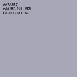 #A7A8B7 - Gray Chateau Color Image