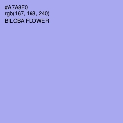 #A7A8F0 - Biloba Flower Color Image