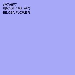 #A7A8F7 - Biloba Flower Color Image