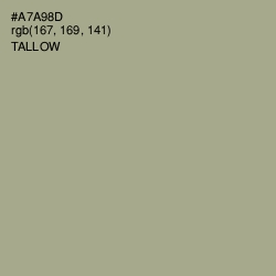 #A7A98D - Tallow Color Image
