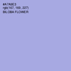 #A7A9E3 - Biloba Flower Color Image