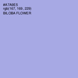 #A7A9E5 - Biloba Flower Color Image