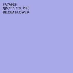 #A7A9E6 - Biloba Flower Color Image