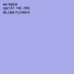 #A7A9EB - Biloba Flower Color Image