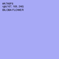 #A7A9F6 - Biloba Flower Color Image