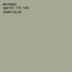 #A7AA92 - Gray Olive Color Image