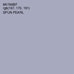 #A7AABF - Spun Pearl Color Image