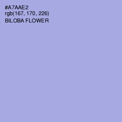 #A7AAE2 - Biloba Flower Color Image