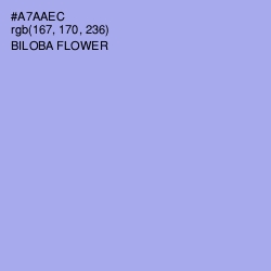 #A7AAEC - Biloba Flower Color Image