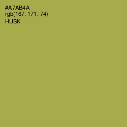 #A7AB4A - Husk Color Image