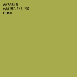 #A7AB4B - Husk Color Image