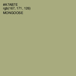 #A7AB7E - Mongoose Color Image