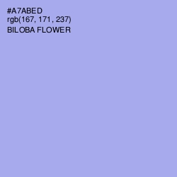 #A7ABED - Biloba Flower Color Image