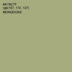 #A7AC7F - Mongoose Color Image