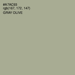 #A7AC93 - Gray Olive Color Image