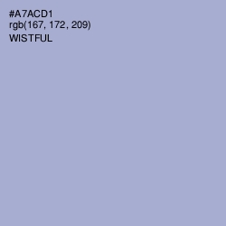 #A7ACD1 - Wistful Color Image