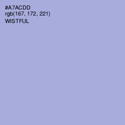 #A7ACDD - Wistful Color Image