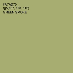 #A7AD70 - Green Smoke Color Image