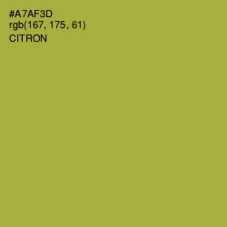 #A7AF3D - Citron Color Image