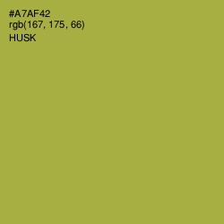 #A7AF42 - Husk Color Image