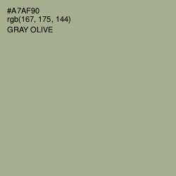 #A7AF90 - Gray Olive Color Image