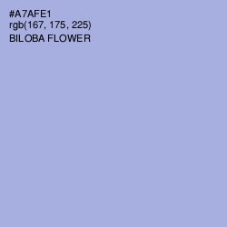 #A7AFE1 - Biloba Flower Color Image