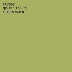 #A7B161 - Green Smoke Color Image