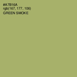 #A7B16A - Green Smoke Color Image