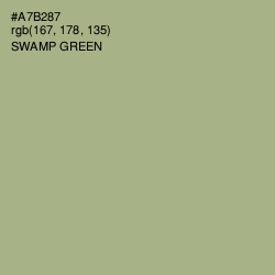 #A7B287 - Swamp Green Color Image