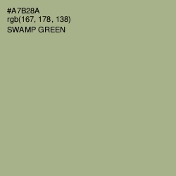 #A7B28A - Swamp Green Color Image