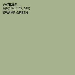 #A7B28F - Swamp Green Color Image