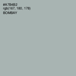 #A7B4B2 - Bombay Color Image