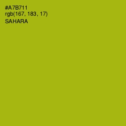 #A7B711 - Sahara Color Image