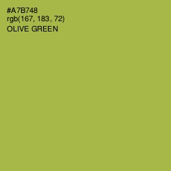 #A7B748 - Olive Green Color Image